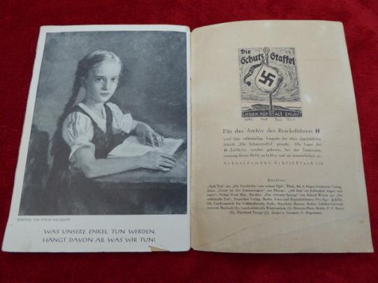 Original Third Reich Issue of the SS educational Booklet - SS – LEITHEFT – January 1944