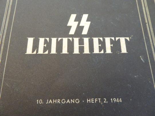 Original Third Reich Issue of the SS educational Booklet - SS – LEITHEFT – February 1944