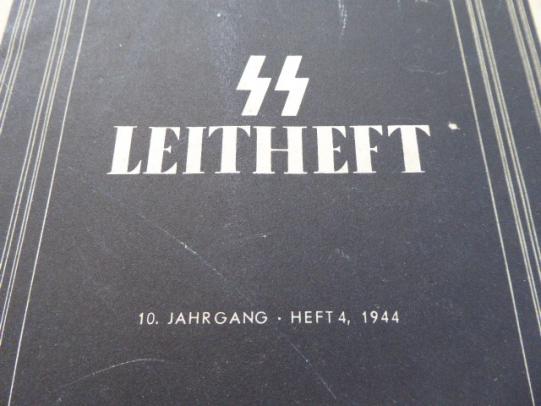 Original Third Reich Issue of the SS educational Booklet - SS – LEITHEFT – April 1944