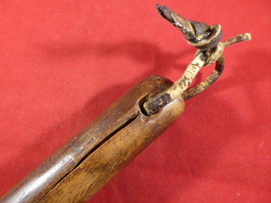 Unusual Hand Made Soldiers Wooden Truncheon – Liverpool & Irish Regiment c1890