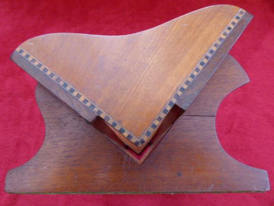WW1 Bookrest with Marquetry made by Disabled Soldiers & Sailors - Lord Roberts Memorial Fund