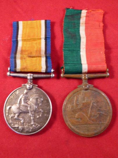 WW1 British War & Mercantile Marine Medals to JAMES PROVIS of Port Isaac Cornwall. Served on ROSS and HMHS LIBERTY