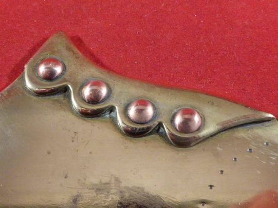 Boer War POW “Trench Art” Small Brass & Copper Victorian Ladies Shoe – Paperweight c1903