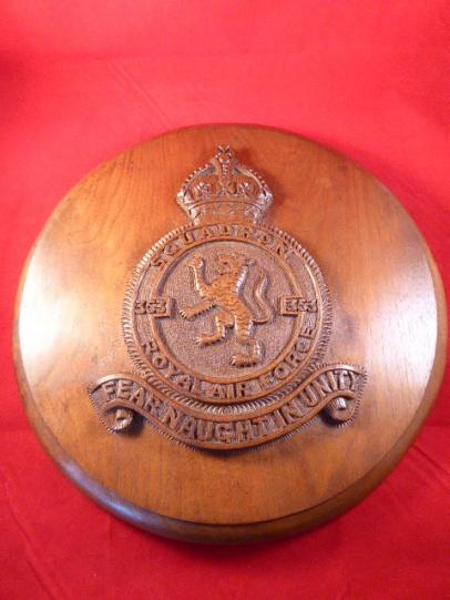 WW2 Period Hand Carved Large Wooden Plaque for RAF No.353 Squadron