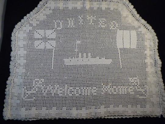 WW1 ‘Welcome Home’ Hand Made Crochet Knitted Tea Cosy – Woman’s Own Magazine Pattern c1916