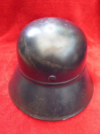 WW2 German Luftschutz Type 2 Gladiator Type Helmet with Original Liner, Strap and Decal