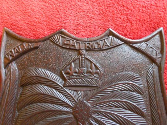 WW2 Hand Carved Very Large Double-Sided Wooden Plaque for R.A.M.C. No.1 West African Training Wing Nigeria 1944