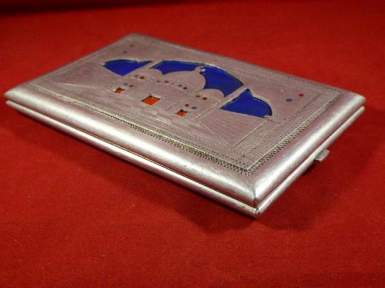 Beautiful WW2 Italian POW Made Aluminium Trench Art Cigarette Case