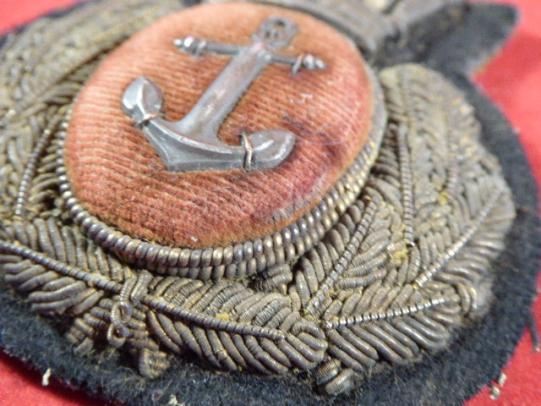 Genuine Issued WW1 Merchant Navy Officer's Cap Badge