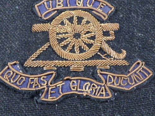 Genuine Vintage WW2 Royal Artillery Wire Embroidered Bullion Blazer Badge