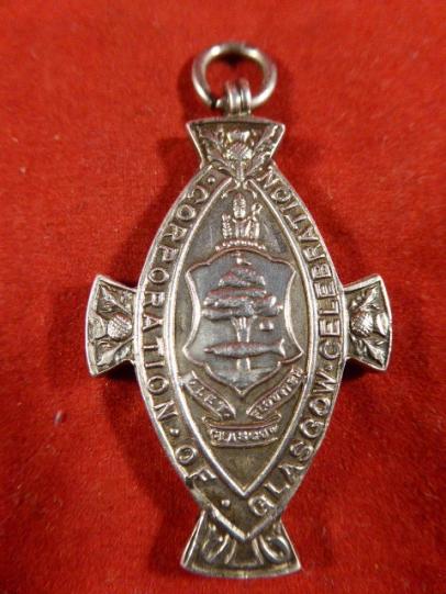 WW1 Solid Silver 1919 Declaration of Peace Medal from the City of Glasgow