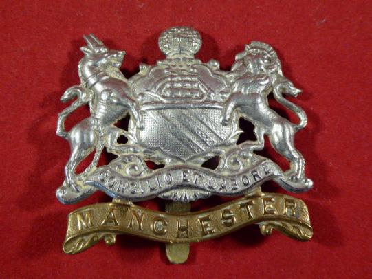 Original WW1 British Army Manchester Regiment Cap Badge,