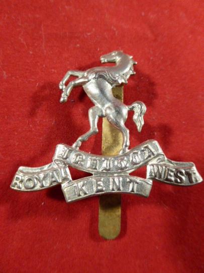 Original British Army Royal West Kent Regiment Cap Badge