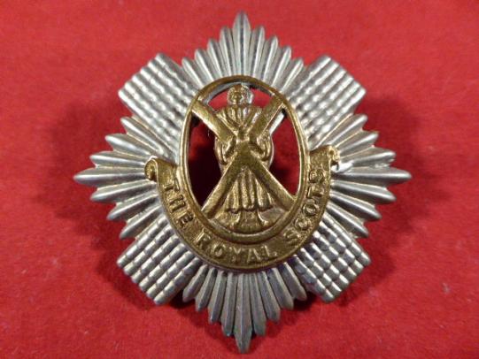Original British Army The Royal Scots Cap Badge