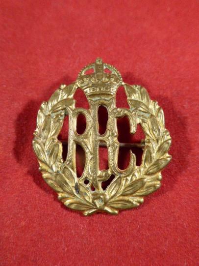 WW1 (RFC) Royal Flying Corps Gilt Cap Badge Sweetheart Brooch