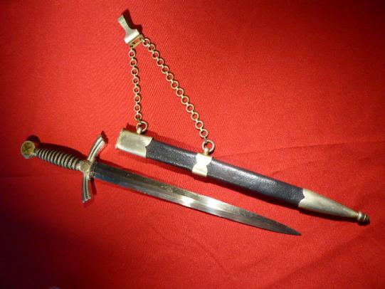 BOAS Militaria | Rare DLV Officers Dagger with Original Leather Covered ...