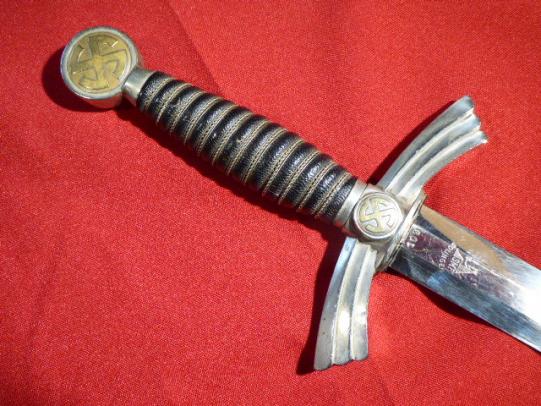 BOAS Militaria | Rare DLV Officers Dagger with Original Leather Covered ...
