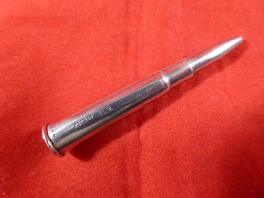 Rare WW2 Period Hallmarked Silver Cigar Piercer by E Baker & Son dated 1939 in the shape of a Bullet