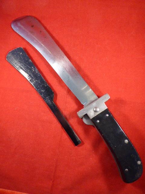 WW2 US Army Air Force Folding Survival Machete with Blade Cover by Cattaraugus USA