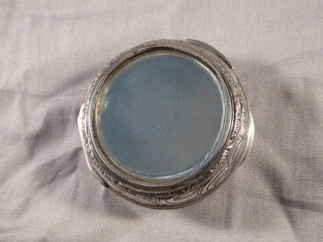 Antique Silver Pocket Watch Outer Case - Patch Case with Bevelled Mirror circa 1750