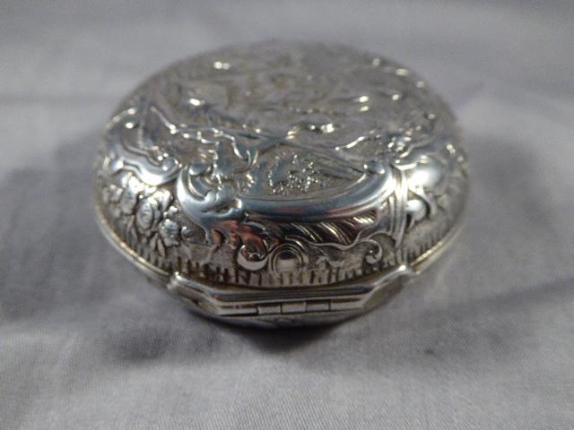 Antique Silver Pocket Watch Outer Case - Patch Case with Bevelled Mirror circa 1750