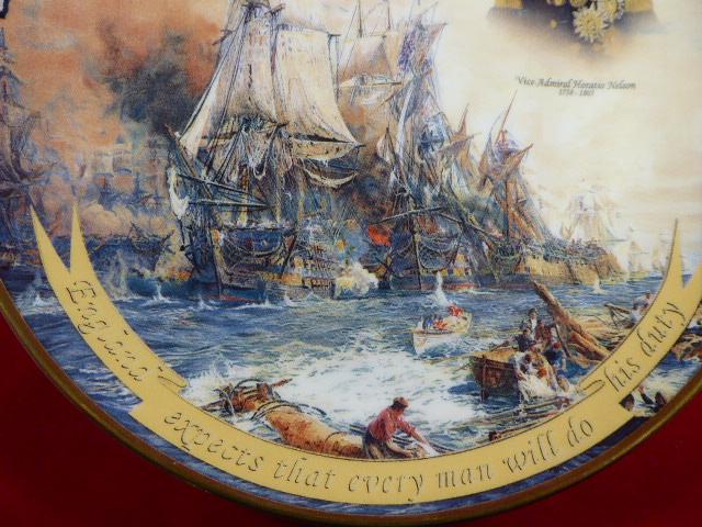 Battle of Trafalgar 21st October 1805 Bicentenary Commemorative Limited Edition Plate - by Danbury Mint