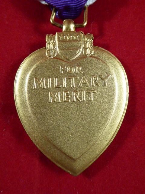 WW2 Period American Purple Heart Medal by Robbins Company Numbered 481316 with Original Case