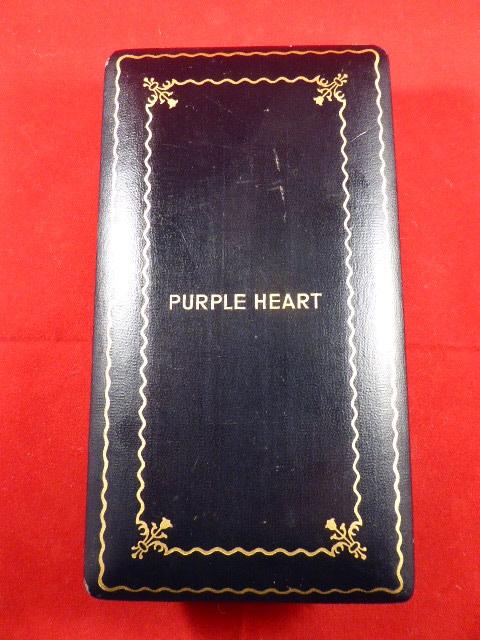WW2 Period American Purple Heart Medal by Robbins Company Numbered 481316 with Original Case