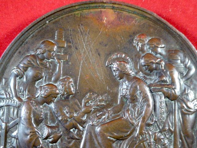 Rare 1862 London International Exhibition Bronze Prize Medallion awarded to G. P. BIDDER
