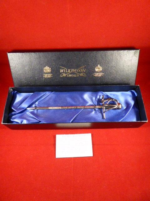 Miniature Wilkinson Sword – The Mary Rose Sword – Mint in Box
