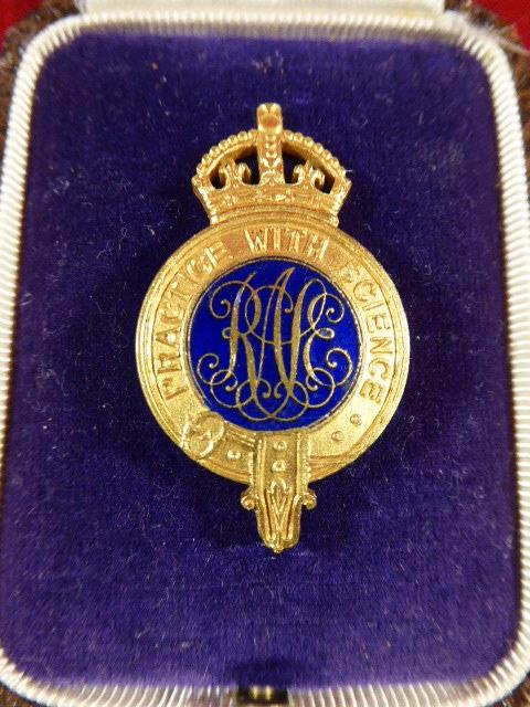 Royal Agricultural Society of England - Membership Badge with Case by John Pinches London circa 1940