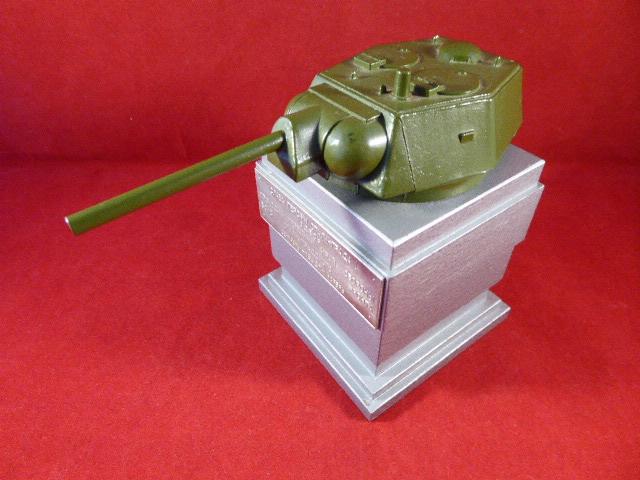 WW2 Russian T34 Tank Turret Desk Trophy Commemorating the Heroes of Stalingrad 1942