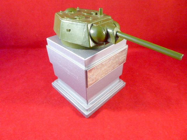 WW2 Russian T34 Tank Turret Desk Trophy Commemorating the Heroes of Stalingrad 1942