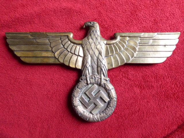 Post WW2 Nazi Train Eagle Cast in Brass