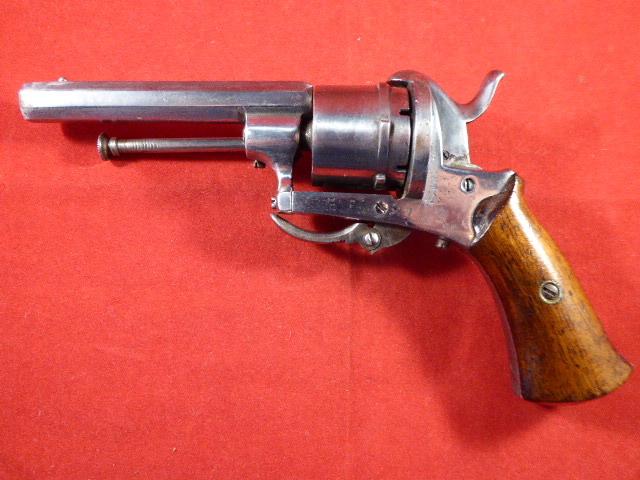 Antique 19th Century Belgian Pinfire Pocket Revolver – The Guardian Model of 1878 - in Near Mint Condition