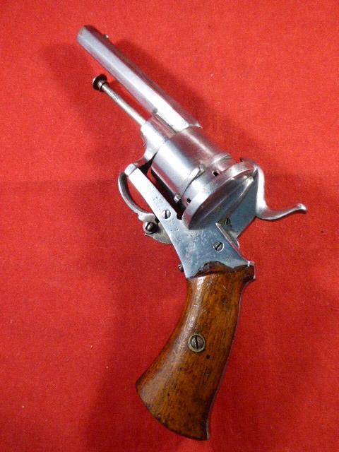 Antique 19th Century Belgian Pinfire Pocket Revolver – The Guardian Model of 1878 - in Near Mint Condition