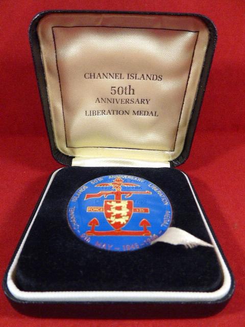 Mint in Box - 50th Anniversary of the Liberation of Channel Islands Medal