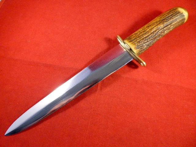 Custom Knife made using WW2 German SA Dagger Blade with Beautiful Stag Antler Handle