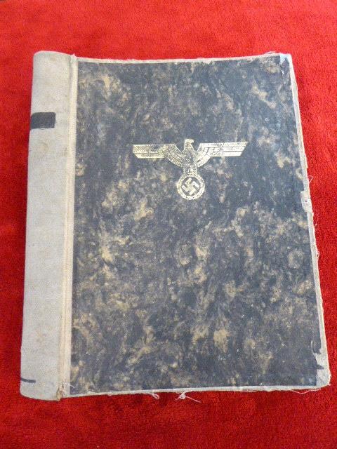 Rare Large WW2 German Alphabetical Indexed Expanding Document Filing Folder