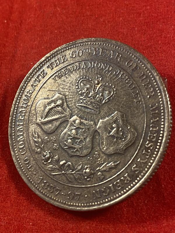 1897 Diamond Jubilee Queen Victoria Copper Medal