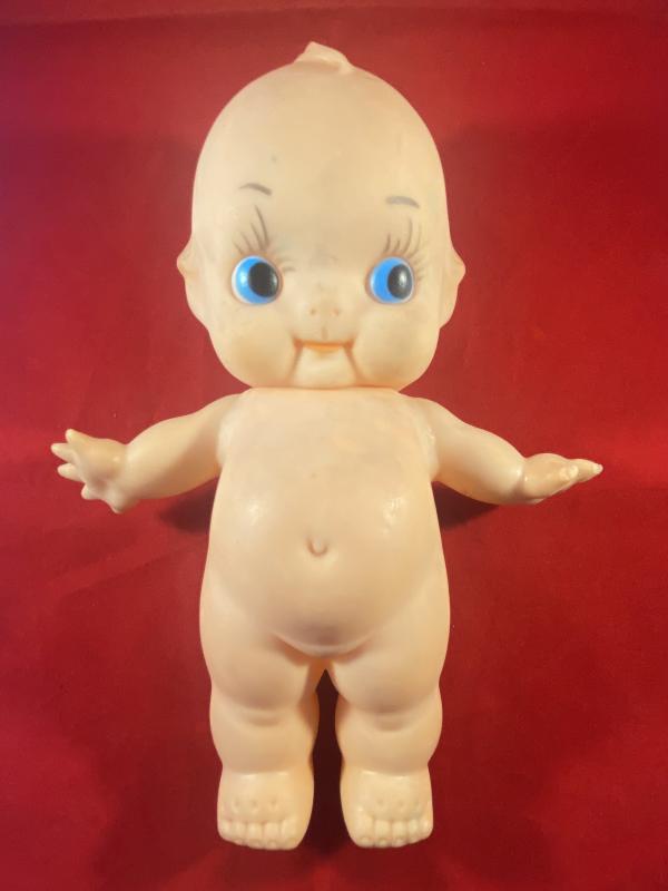 Vintage 9.5” Vinyl Kewpie Doll