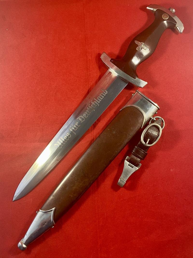 Early WW2 German SA Dagger by G. FELIX GLORIAWORK Solingen with Leather Hanger