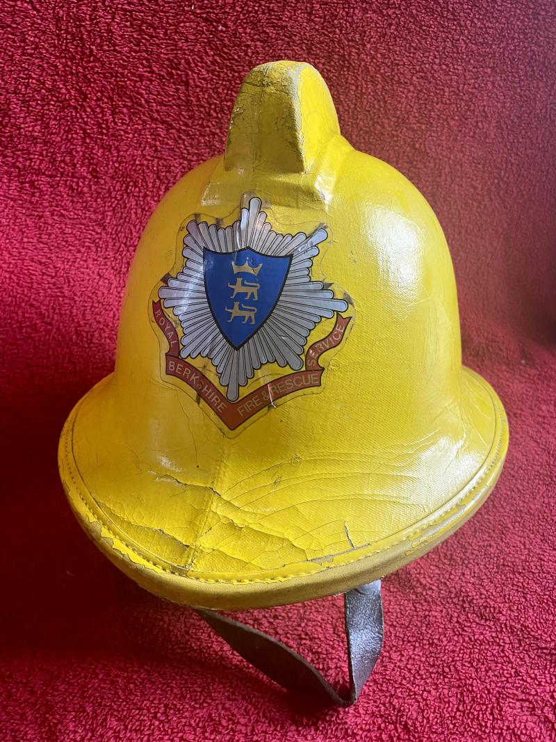 Royal Berkshire Fire and Rescue Service - Cromwell Style F335 Fire Helmet named to THORN (394) and dated 1983