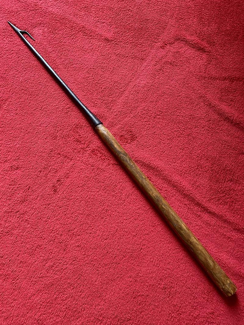 Original Iron and Wood “One-Flue” Harpoon from the early 19th Century