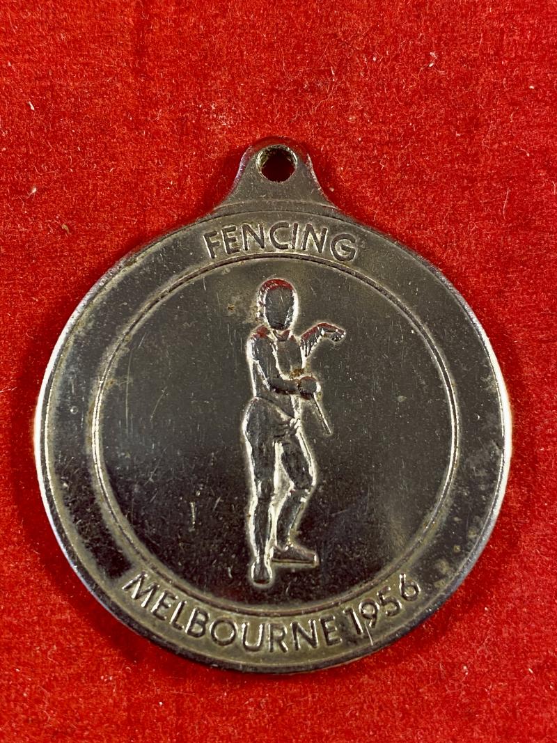 Commemoration of Olympic Games 1896- 1984 Collectors Medal - Fencing – Melbourne 1956