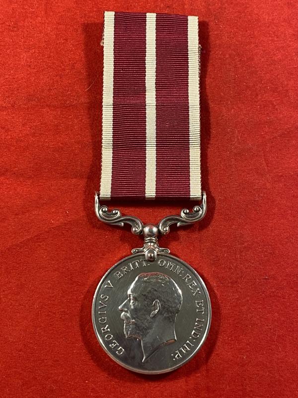 Rare Silver George V Coinage Profile - Meritorious Service Medal to Colour Sergeant A. E. MONEY of the Royal Scots
