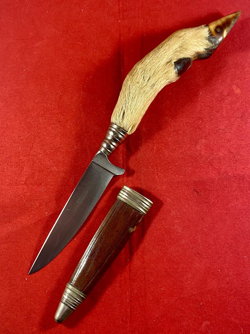 Vintage Deer’s Foot Boot Knife Complete with Original Leather Sheath