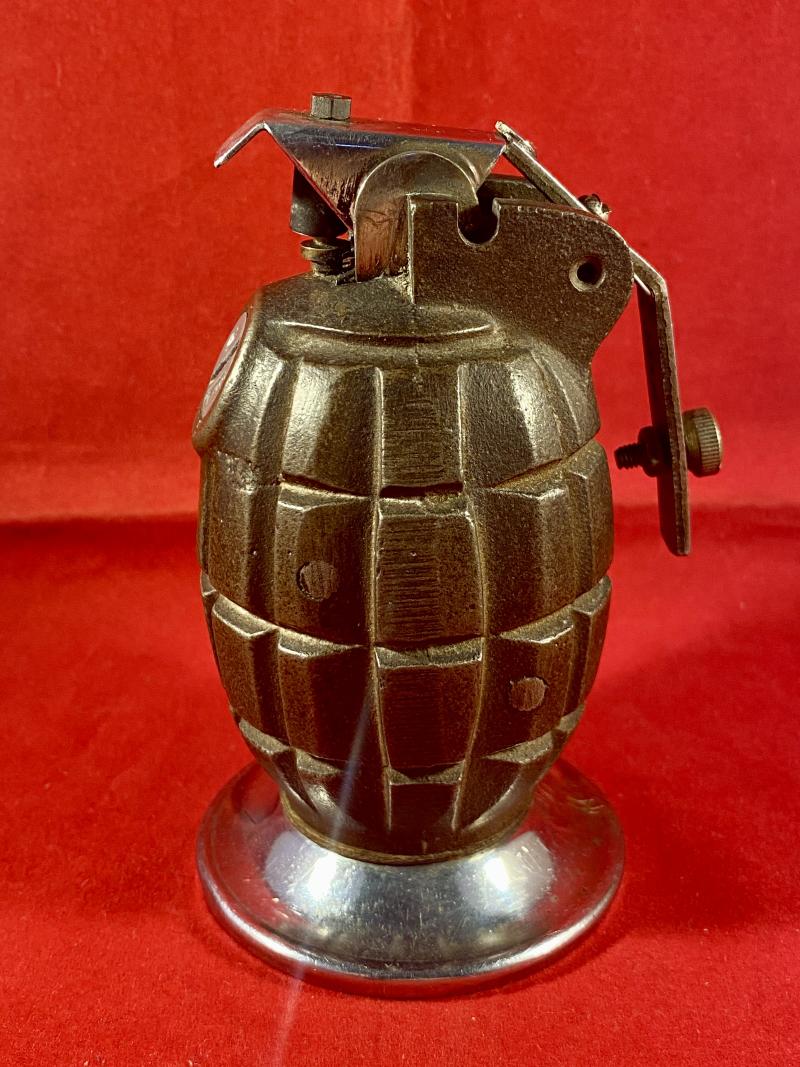 WW2 No.36 Type II British 'Rifle' Mills Grenade by BBC Converted to a Table Lighter