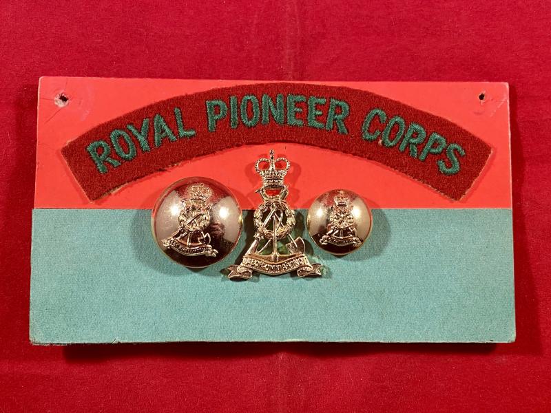 Group of Post WW2 Royal Pioneer Corps Insignia