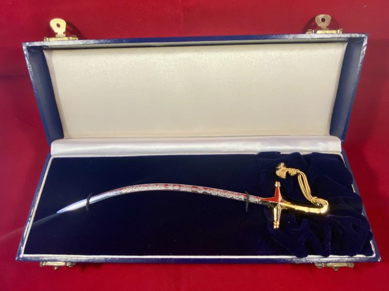 Miniature Wilkinson Sword – The Duke of Wellington Sword – Mint in Box and with Wooden Display Stand